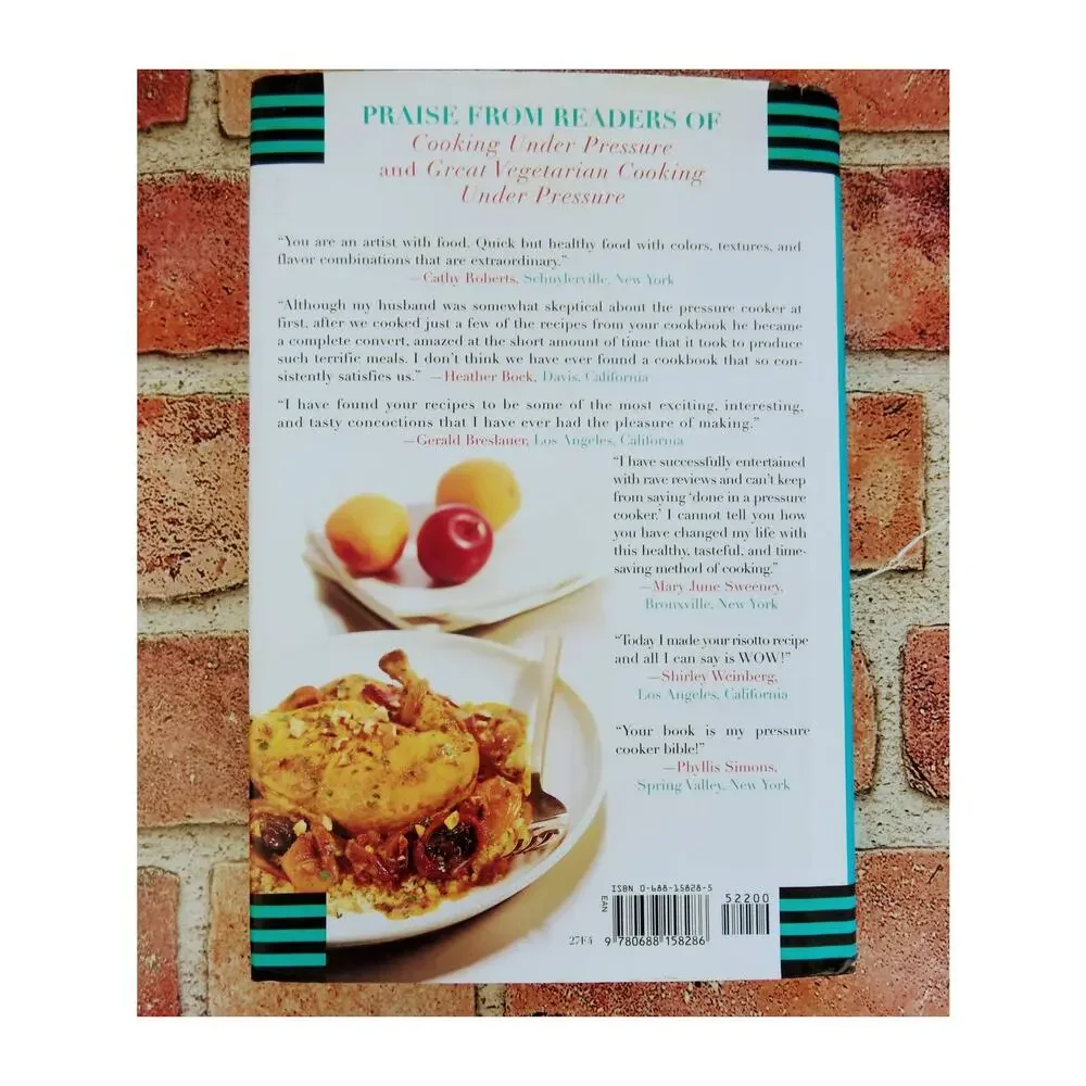 THE PRESSURED COOK - Lorna Sass - Pressure Cooker Recipes - HC Cookbook Vtg 1999